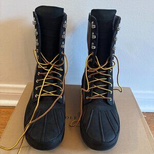 Cole Haan Air Rhone Boot Black/Gray Waterproof size 9 Brand New